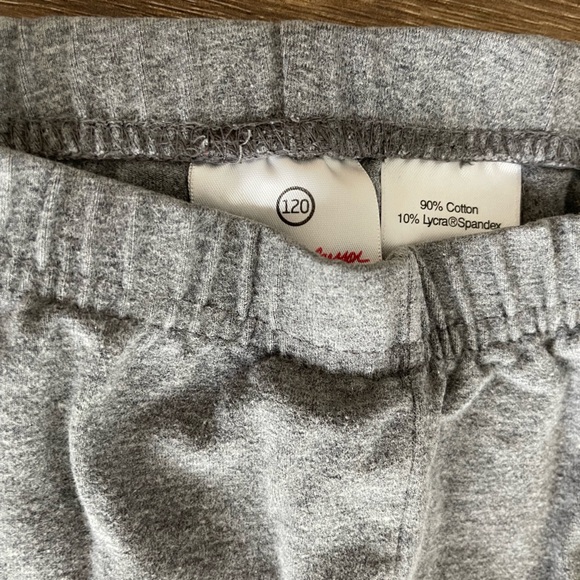 Hanna Andersson leggings 120 (US 6-7). Gray. - Picture 3 of 3